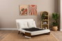 Atelier Del Sofa Cosmo Sofá-Cama de 2 Plazas - Teddy White